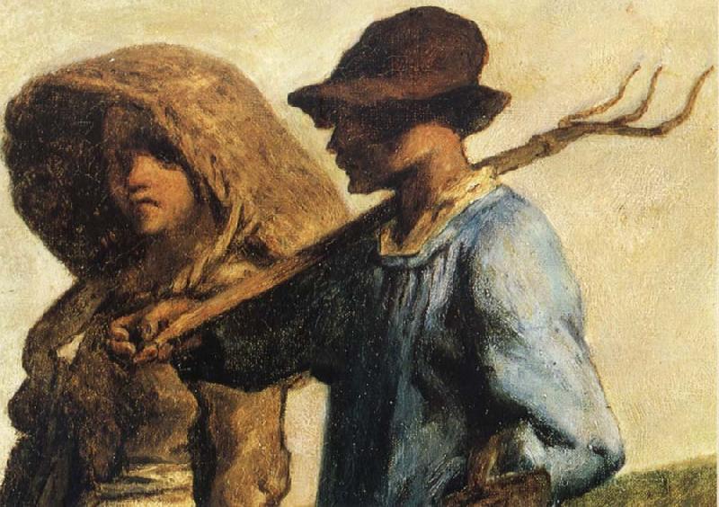 Jean Francois Millet Detail of People go to work Germany oil painting art